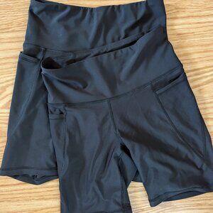 2 Pairs Old Navy Powersoft Bike Shorts